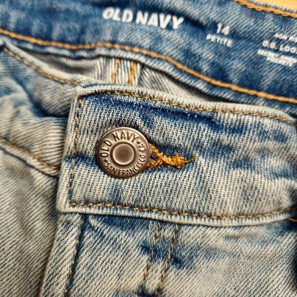 Old Navy OG Loose fit High rise Jeans light wash Womens 14 petite ( 35x26 ) - Picture 4 of 11